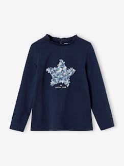 T-shirt motif fantaisie en relief fille  - vertbaudet enfant