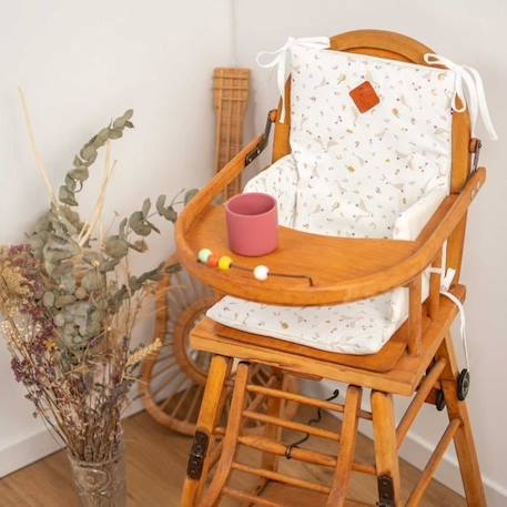 Coussin de chaise haute bébé Sidonia BLANC 2 - vertbaudet enfant 