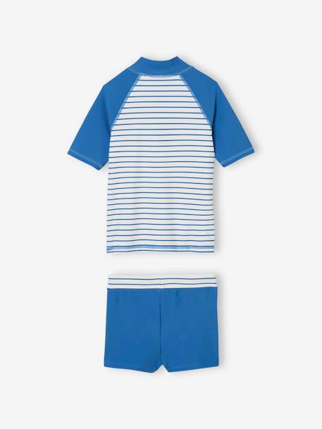 Ensemble de bain anti-UV T-shirt + boxer garçon bleu azur 4 - vertbaudet enfant 