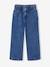 Pantalon fille large motifs fantaisie bleu foncé+denim gris 4 - vertbaudet enfant 