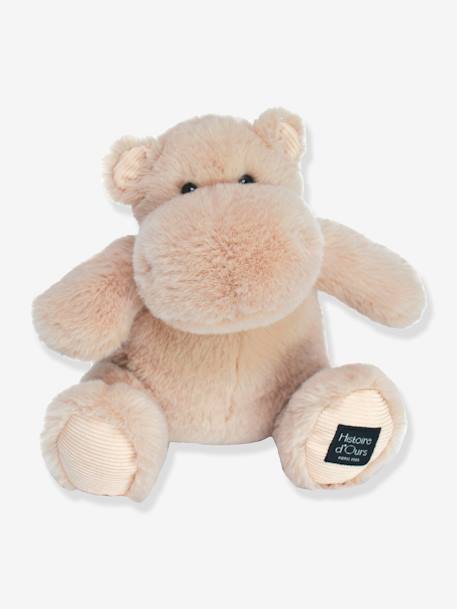 Peluche hippopotame - beige sable+bleu canard+rose poudré 1 - vertbaudet enfant 