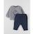 Set sweat brodé lion + jogging BLEU 1 - vertbaudet enfant 