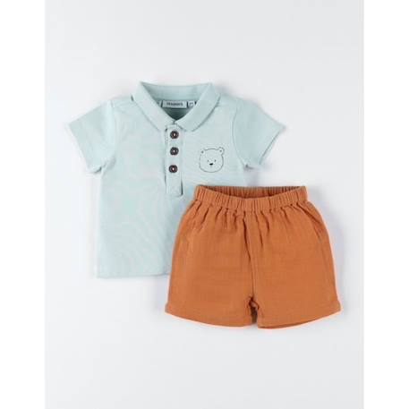 Set polo + short VERT 3 - vertbaudet enfant 