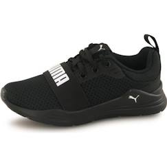 Chaussures-Chaussures garçon 23-38-Baskets, tennis-Baskets - Garçon - PUMA - Wired Run - Noir