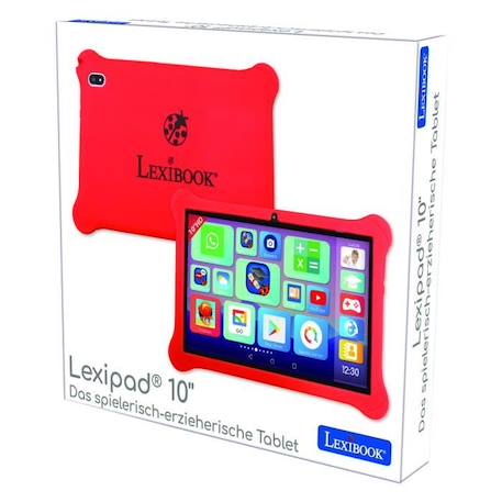 Lexibook, Lexipad 10'' - Tablette Ludo Android: Fun et Éducative, Avec Contrôle Parental ROUGE 4 - vertbaudet enfant 