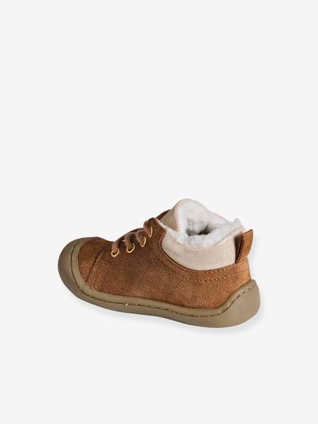 Bottillon lacés et fourrés bébé camel 3 - vertbaudet enfant 
