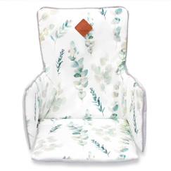 Coussin de chaise haute bébé - SEVIRA KIDS - Eucalyptus Multicolore TU - Réversible - Confortable  - vertbaudet enfant