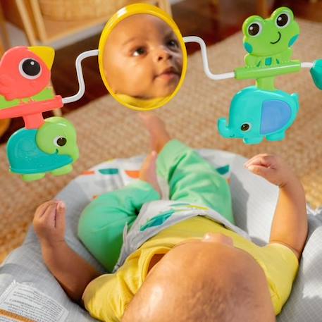 BRIGHT STARTS Transat bébé Animaux, Vibrations apaisantes, Arche d'éveil avec jouets interactifs BLANC 3 - vertbaudet enfant 