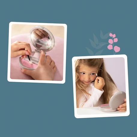 Smoby - My Beauty Powder Compact - Poudrier Factice Lumineux - Miroir - 320151 GRIS 3 - vertbaudet enfant 