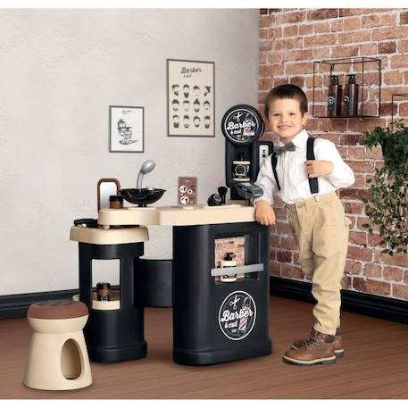 Smoby Barber & cut - Barber Shop - 19 accessoires inclus - dès 3 ans NOIR 2 - vertbaudet enfant 