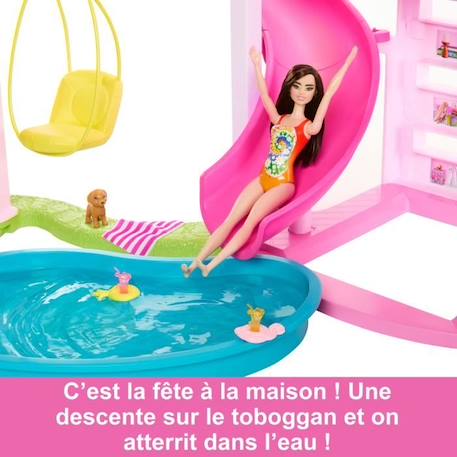 Barbie - Coffret Barbie Maison de Rêve - Maison de poupée - 3 ans et + - BARBIE - HMX10 ROSE 5 - vertbaudet enfant 