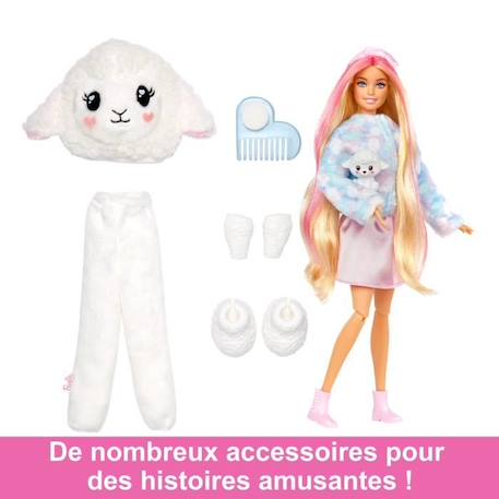 Barbie® Poupée Barbie Cutie Reveal Agneau, Poupée Mannequin, 3 ans et + BLANC 4 - vertbaudet enfant 