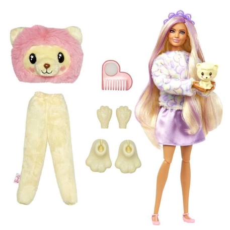 Barbie® Poupée Barbie Cutie Reveal Lion T-Shirt Confort - Poupée mannequin - 3 ans et + ROSE 3 - vertbaudet enfant 