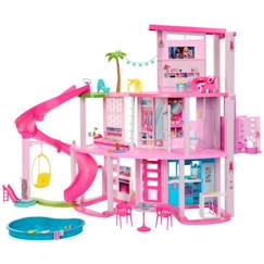 Jouet-Poupons et poupées-Poupées mannequins et accessoires-Barbie - Coffret Barbie Maison de Rêve - Maison de poupée - 3 ans et + - BARBIE - HMX10
