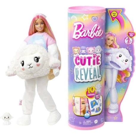Barbie® Poupée Barbie Cutie Reveal Agneau, Poupée Mannequin, 3 ans et + BLANC 1 - vertbaudet enfant 
