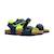 Sandale Cuir Geox Ghita - Navy-Fluo jaune JAUNE 3 - vertbaudet enfant 