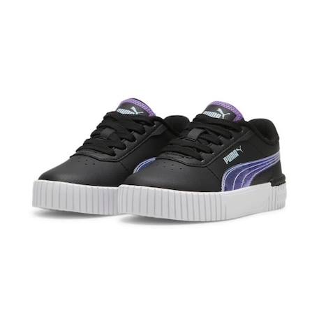 Basket à Lacets Junior Puma Carina - Noir/Violet NOIR 2 - vertbaudet enfant 