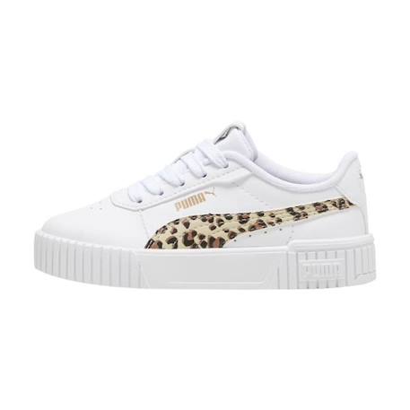 Basket à Lacets Puma Carina 2.0 Animal Update P.S - Blanc-Or BLANC 1 - vertbaudet enfant 