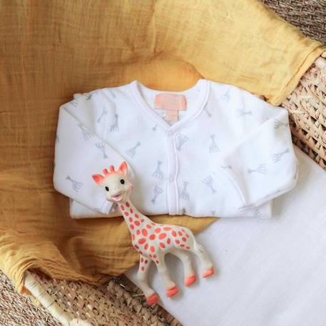 Pyjama naissance Sophie la Girafe - TROIS KILOS SEPT - Blanc - Unisexe - Velours bio BLANC 2 - vertbaudet enfant 