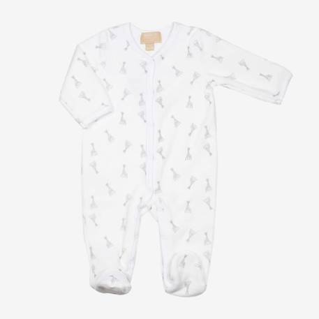 Pyjama naissance Sophie la Girafe - TROIS KILOS SEPT - Blanc - Unisexe - Velours bio BLANC 1 - vertbaudet enfant 