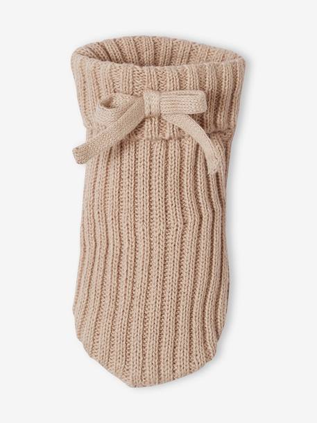 Pantalon bébé mixte et chaussons en tricot beige 6 - vertbaudet enfant 