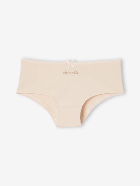 Lot 7 shorties 'Adorable' fille rose 5 - vertbaudet enfant 