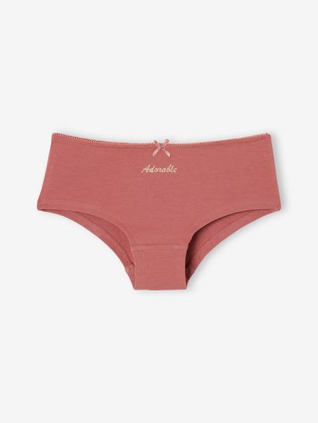 Lot 7 shorties 'Adorable' fille rose 2 - vertbaudet enfant 