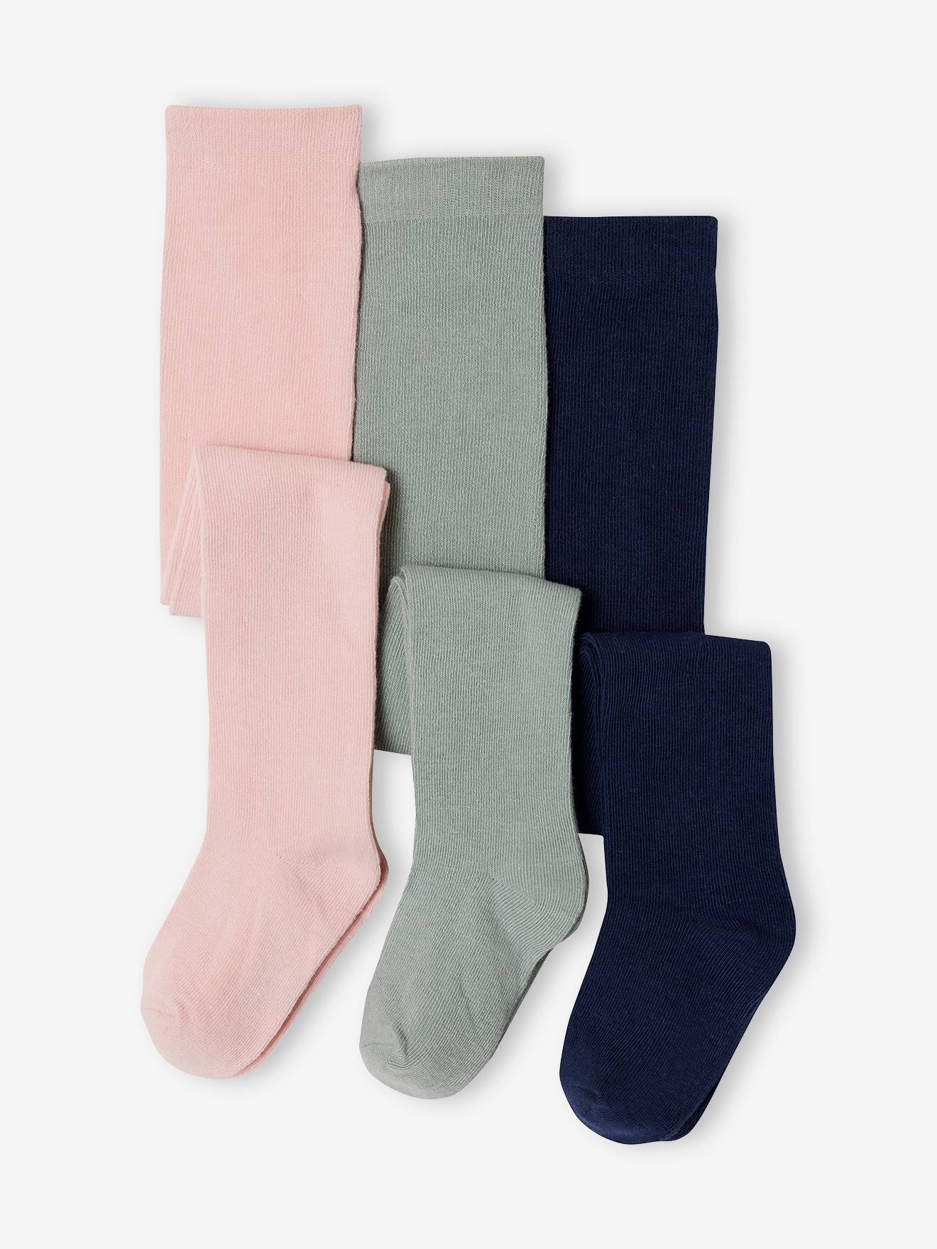 Collants Bébé NEXT - Lot De 5, Coton Doux, Tons Roses Et Neutres - Pour Hiver Et Jours Frais