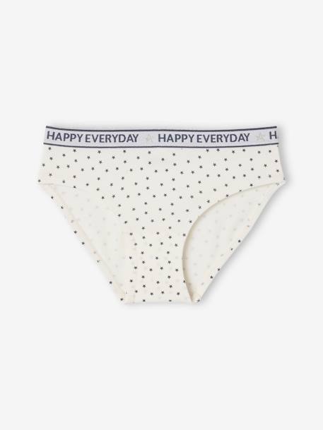 Lot de 5 culottes Happy everyday fille gris chiné 6 - vertbaudet enfant 