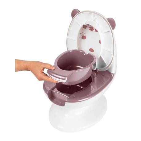 BEBECONFORT Mini toilette Panda, Pot avec bruit de chasse d'eau, Rose ROSE 2 - vertbaudet enfant 