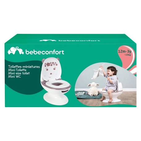 BEBECONFORT Mini toilette Panda, Pot avec bruit de chasse d'eau, Rose ROSE 5 - vertbaudet enfant 