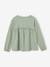 T-shirt blouse fille imprimé manches longues écru+Léopard+rose poudré+vert de gris 11 - vertbaudet enfant 