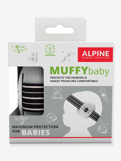 Casque antibruit Muffy baby noir+rose+vert 4 - vertbaudet enfant 