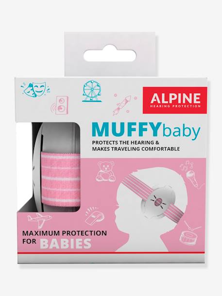 Casque antibruit Muffy baby noir+rose+vert 8 - vertbaudet enfant 