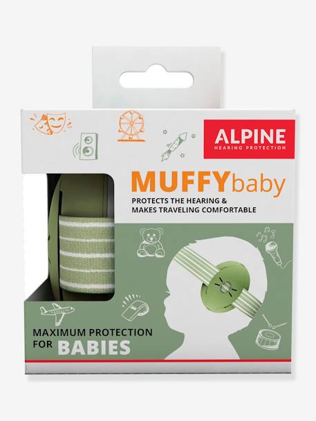 Casque antibruit Muffy baby noir+rose+vert 12 - vertbaudet enfant 