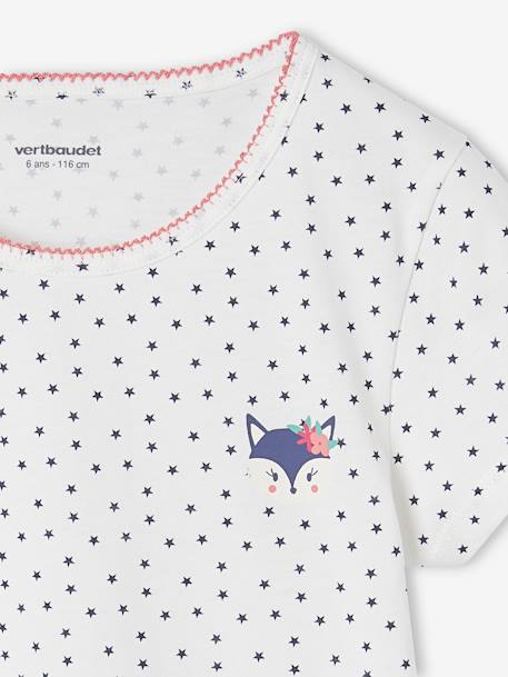 Lot de 3 Tee-shirts animaux manches courtes fille écru 8 - vertbaudet enfant 