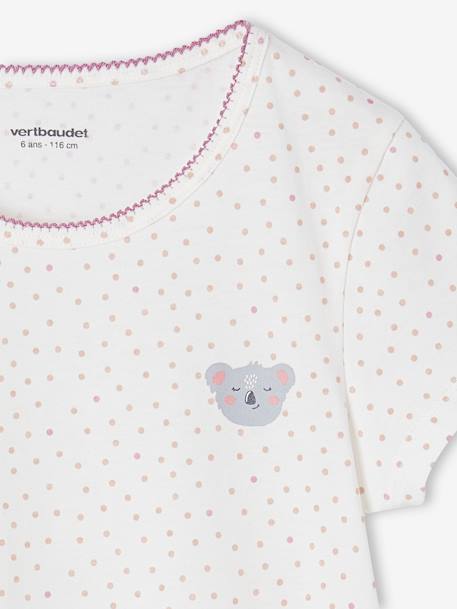 Lot de 3 Tee-shirts animaux manches courtes fille écru 6 - vertbaudet enfant 