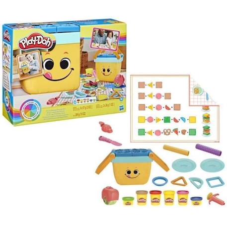 Play-Doh, Pique-nique des formes, jouets préscolaires de pâte à modeler JAUNE 6 - vertbaudet enfant 