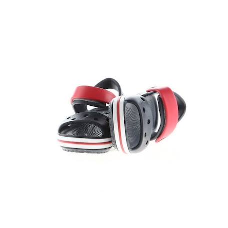 Sandales Crocs Crocband pour enfants - Marque CROCS - Couleur Graphite - 100% Synthétique BLANC+BLEU 4 - vertbaudet enfant 