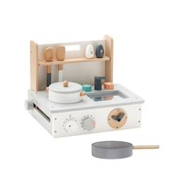 Jouet-Jeux d'imitation-Mini cuisine nomade en bois naturel Kid's Hub - Imitation - Enfants - Kids Concept