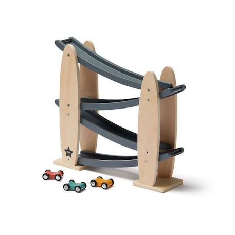 Piste de course de voitures en bois naturel - gris - Aiden - Enfant - Kids Concept GRIS 1 - vertbaudet enfant 