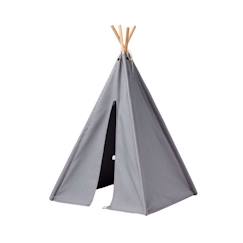 Jouet-Jeux d'imitation-Tente tipi mini - grise - enfant - 53 x 53 x 75 cm - Kids Concept