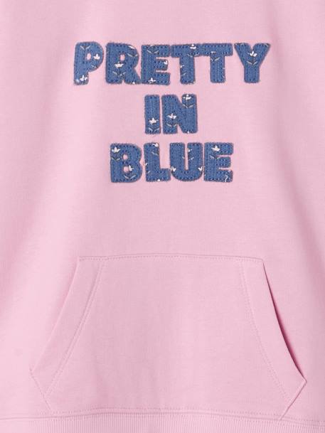 Sweat long à capuche fille mauve 5 - vertbaudet enfant 