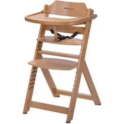 -BEBECONFORT Timba Chaise haute bébé, Chaise bois, De 6 mois à 10 ans (30kg), Natural wood