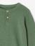 Pull garçon col tunisien vert chiné 4 - vertbaudet enfant 
