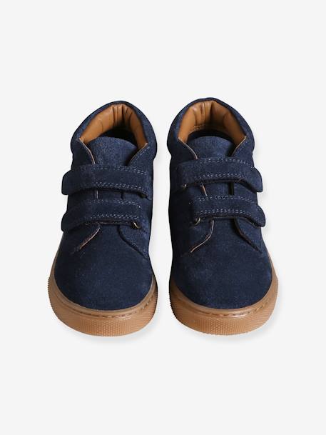 Baskets garçon cuir à scratchs marine 4 - vertbaudet enfant 