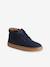 Baskets enfant garçon cuir montantes zippées et élastiquées marine 1 - vertbaudet enfant 