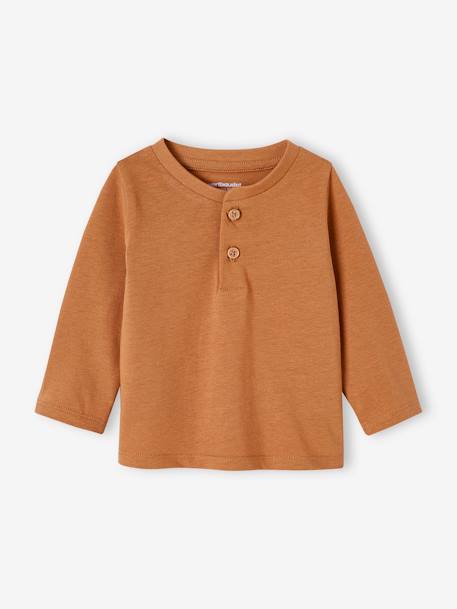 Lot de 3 tee-shirts bébé noix de pécan+rouge 3 - vertbaudet enfant 