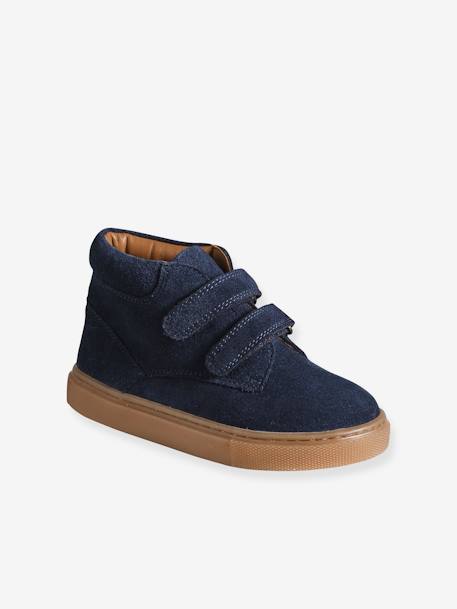 Baskets garçon cuir à scratchs marine 1 - vertbaudet enfant 