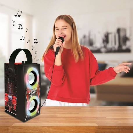 Enceinte Tendance Bluetooth® portable avec micro et effets lumineux The Voice NOIR 5 - vertbaudet enfant 